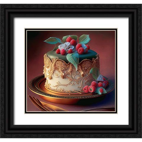 Delphines Bakery IX Black Ornate Wood Framed Art Print with Double Matting by Sasha