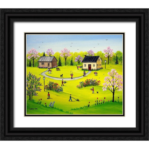 Beautiful Day Black Ornate Wood Framed Art Print with Double Matting by Mark, Sharon