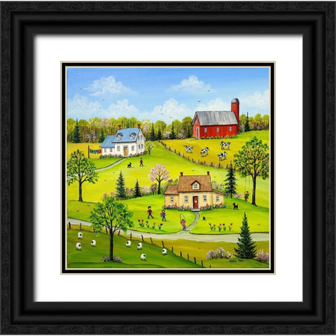 The Way We Were Black Ornate Wood Framed Art Print with Double Matting by Mark, Sharon