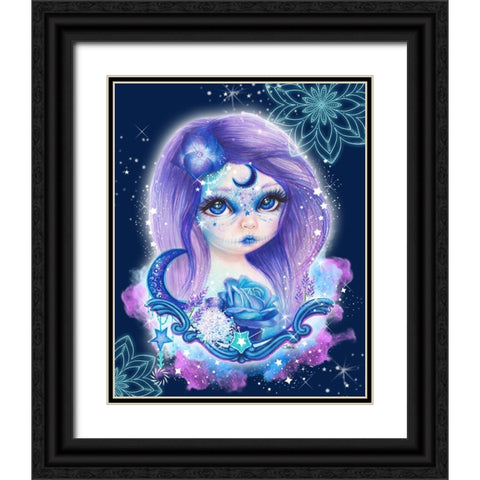 Sugar Sweeties - Galaxy - With Background Black Ornate Wood Framed Art Print with Double Matting by Sheena Pike Art