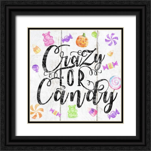 Crazy for Candy Black Ornate Wood Framed Art Print with Double Matting by Sheena Pike Art