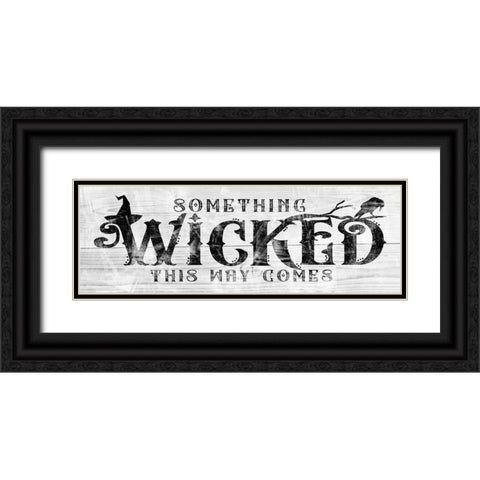 Something Wicked this Way Comes 2 Black Ornate Wood Framed Art Print with Double Matting by Sheena Pike Art