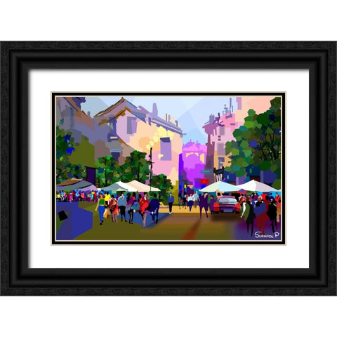 Our Home Black Ornate Wood Framed Art Print with Double Matting by Pansanit, Surapol