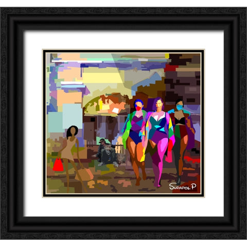 The Homeless Black Ornate Wood Framed Art Print with Double Matting by Pansanit, Surapol