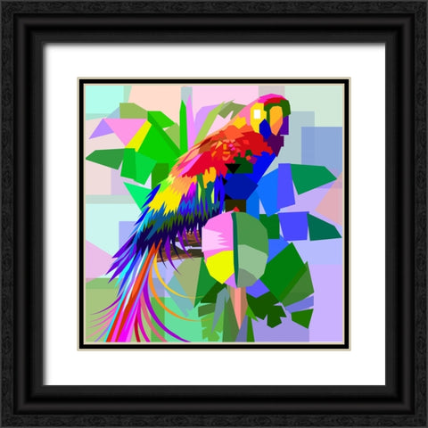 Bird 001 Black Ornate Wood Framed Art Print with Double Matting by Pansanit, Surapol