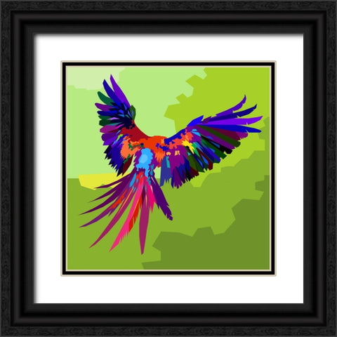 Bird 002 Black Ornate Wood Framed Art Print with Double Matting by Pansanit, Surapol