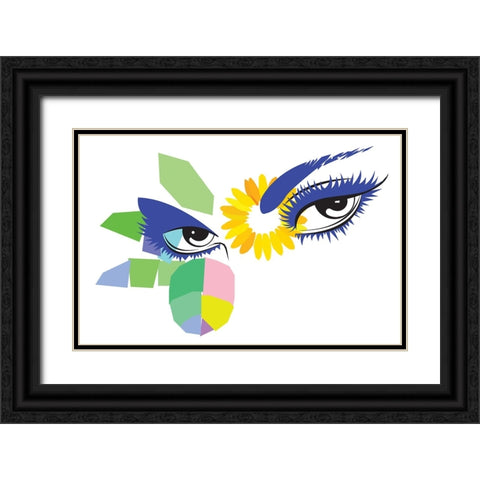 The Most Beautiful Eye Black Ornate Wood Framed Art Print with Double Matting by Pansanit, Surapol