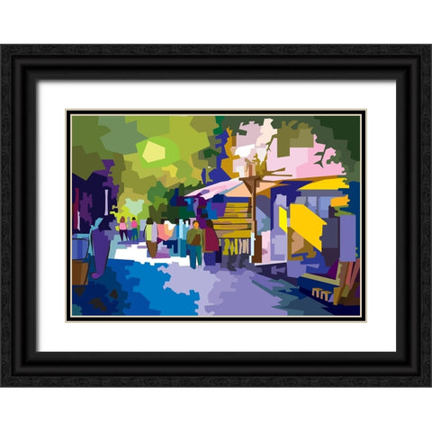 Landskape 001 Black Ornate Wood Framed Art Print with Double Matting by Pansanit, Surapol