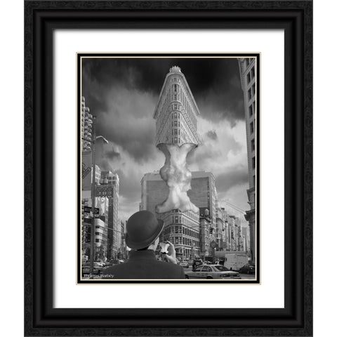 CoreIssues Black Ornate Wood Framed Art Print with Double Matting by Barbey, Thomas