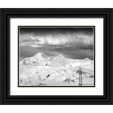 Dream Vacation Black Ornate Wood Framed Art Print with Double Matting by Barbey, Thomas
