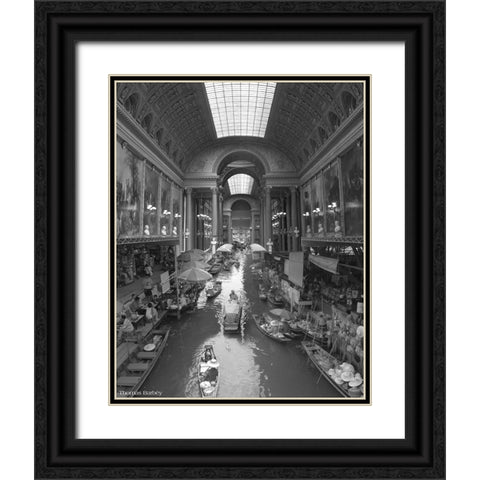 Inner Course Black Ornate Wood Framed Art Print with Double Matting by Barbey, Thomas