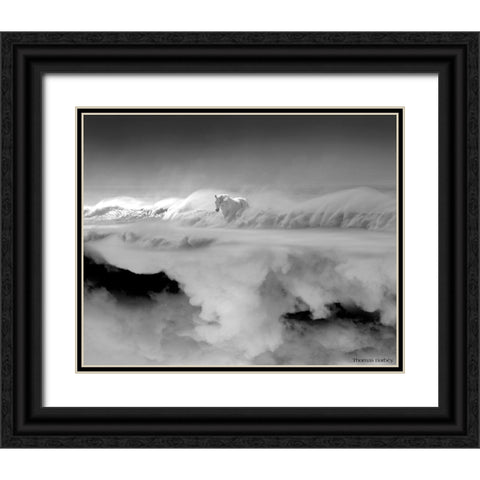Night... Mare Black Ornate Wood Framed Art Print with Double Matting by Barbey, Thomas