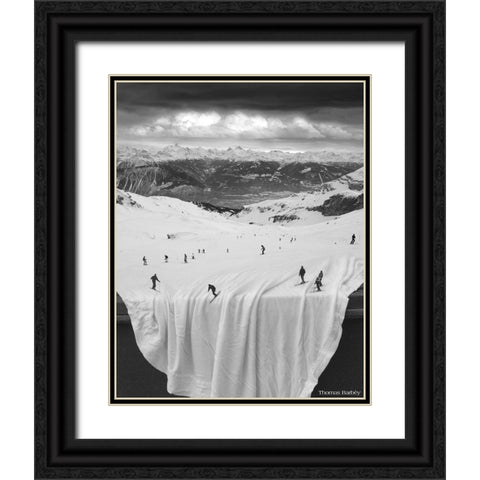 Oh Sheet! Black Ornate Wood Framed Art Print with Double Matting by Barbey, Thomas
