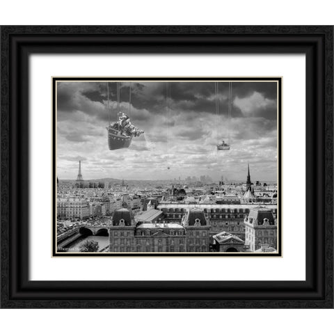 Sowing The Seeds of Love Black Ornate Wood Framed Art Print with Double Matting by Barbey, Thomas