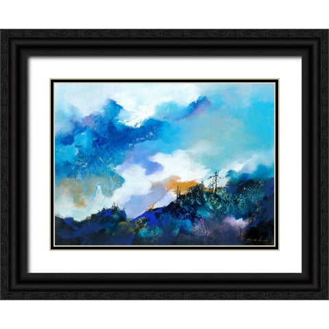 Above the Clouds 2 Black Ornate Wood Framed Art Print with Double Matting by Leung, Thomas