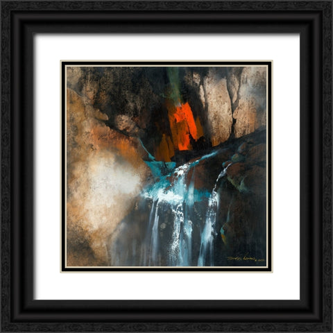 Clear Spring Black Ornate Wood Framed Art Print with Double Matting by Leung, Thomas