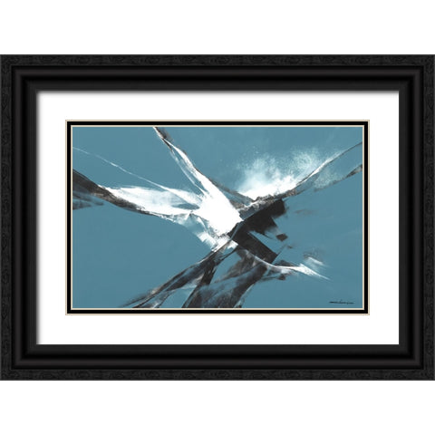 Explorations II Black Ornate Wood Framed Art Print with Double Matting by Leung, Thomas
