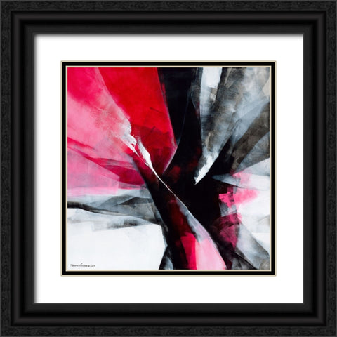 Action 2 Black Ornate Wood Framed Art Print with Double Matting by Leung, Thomas