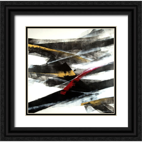 Exchange 2 Black Ornate Wood Framed Art Print with Double Matting by Leung, Thomas