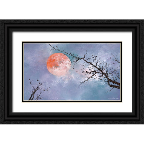 Under the Moon Black Ornate Wood Framed Art Print with Double Matting by Leung, Thomas