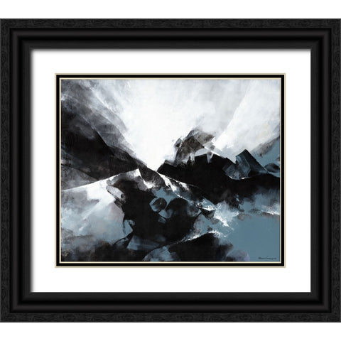 Universe Black Ornate Wood Framed Art Print with Double Matting by Leung, Thomas