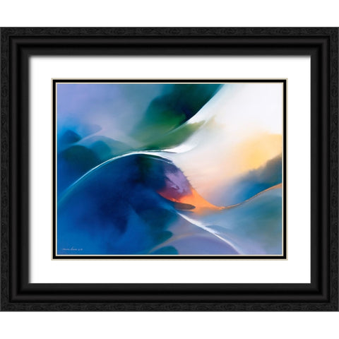 Zenith Black Ornate Wood Framed Art Print with Double Matting by Leung, Thomas