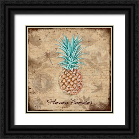 Ananas Comosus Black Ornate Wood Framed Art Print with Double Matting by Lavoie, Tina