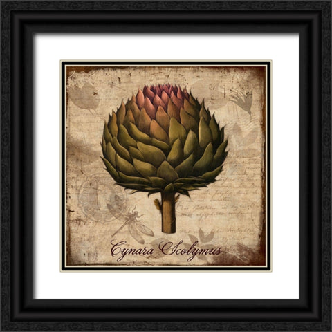 Cynara Scolymus Black Ornate Wood Framed Art Print with Double Matting by Lavoie, Tina