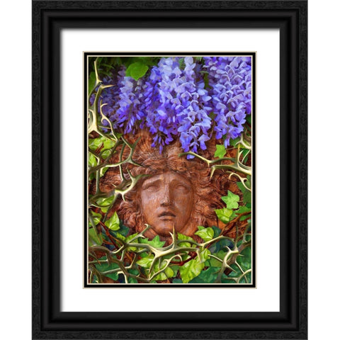 Secret Garden Black Ornate Wood Framed Art Print with Double Matting by Lavoie, Tina