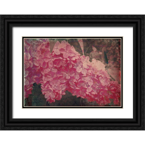 Vintage Lilacs Deux Black Ornate Wood Framed Art Print with Double Matting by Lavoie, Tina