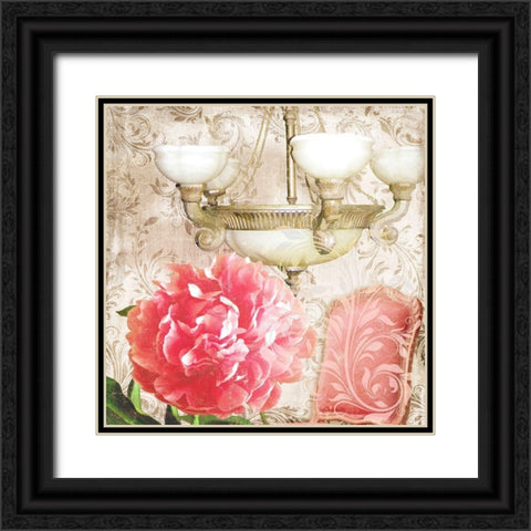 Bella Camelia Black Ornate Wood Framed Art Print with Double Matting by Lavoie, Tina