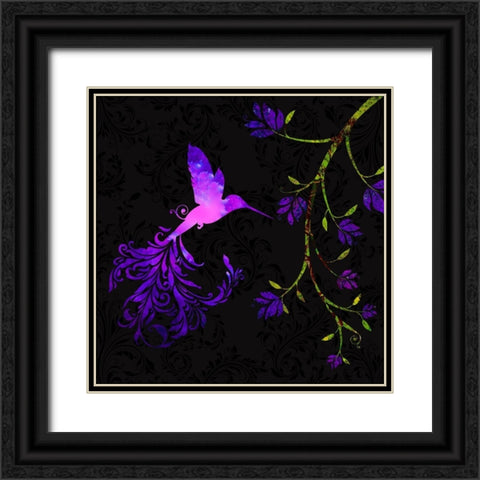 Purple Twilight Black Ornate Wood Framed Art Print with Double Matting by Lavoie, Tina