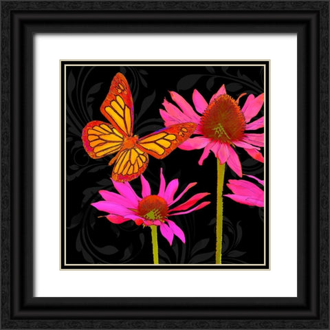 Color Pop II Black Ornate Wood Framed Art Print with Double Matting by Lavoie, Tina