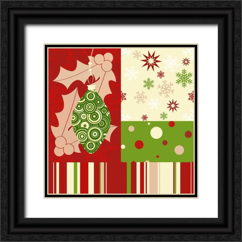 Beautiful Christmas I Black Ornate Wood Framed Art Print with Double Matting by Lavoie, Tina
