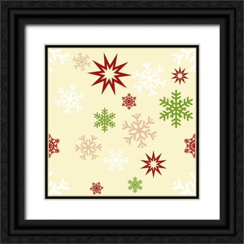 Beautiful Christmas IX Black Ornate Wood Framed Art Print with Double Matting by Lavoie, Tina