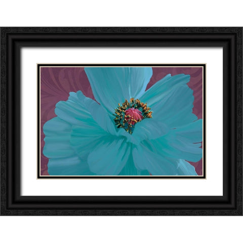 Color Theory II Black Ornate Wood Framed Art Print with Double Matting by Lavoie, Tina