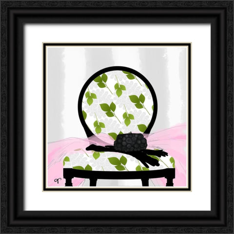 A Womanâ€™s Night Out II Black Ornate Wood Framed Art Print with Double Matting by Lavoie, Tina