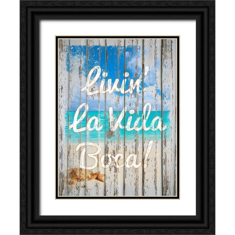 Livin La Vida Boca Black Ornate Wood Framed Art Print with Double Matting by Lavoie, Tina