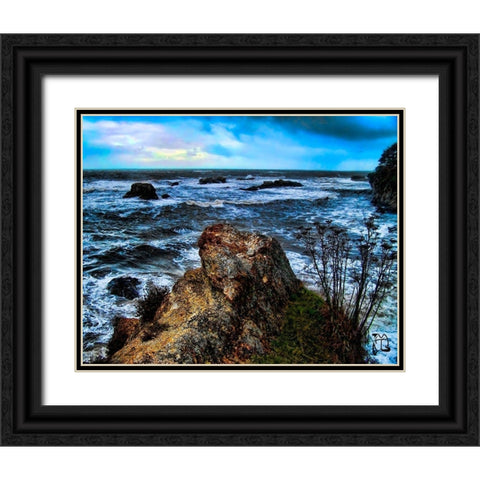 Poets Retreat Black Ornate Wood Framed Art Print with Double Matting by Lavoie, Tina