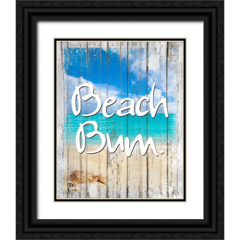 Beach Bum Black Ornate Wood Framed Art Print with Double Matting by Lavoie, Tina