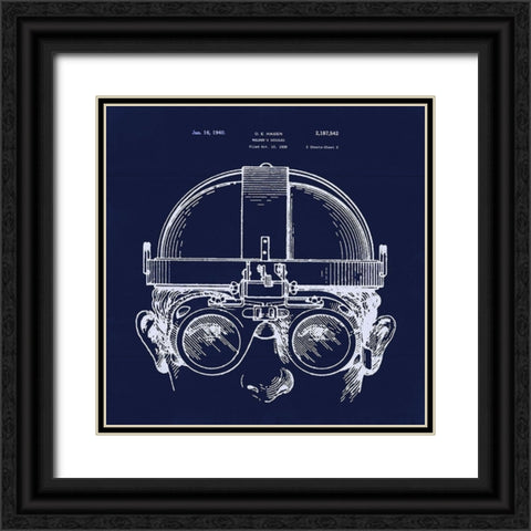 Welders Goggles 2 Black Ornate Wood Framed Art Print with Double Matting by Lavoie, Tina