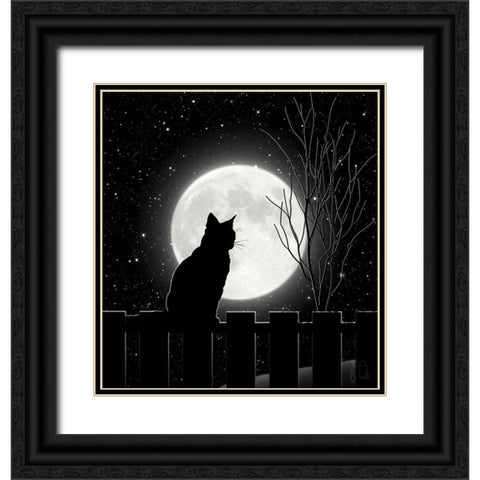 Moon Bath II Black Ornate Wood Framed Art Print with Double Matting by Lavoie, Tina