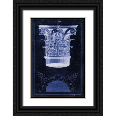 Andrea Palladio Corinthian Capital 1556 Black Ornate Wood Framed Art Print with Double Matting by Lavoie, Tina