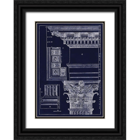 Andrea Palladio Corinthian Capital 1557 Black Ornate Wood Framed Art Print with Double Matting by Lavoie, Tina