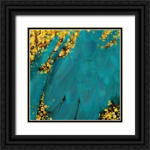 Mid-Summer Magik Deep Teal Black Ornate Wood Framed Art Print with Double Matting by Lavoie, Tina