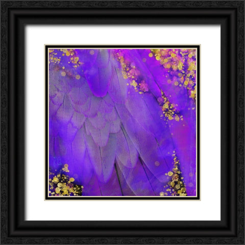 Mid-Summer Magik Purple Black Ornate Wood Framed Art Print with Double Matting by Lavoie, Tina