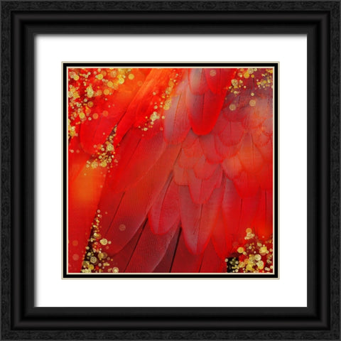 Mid-Summer Magik Red Spice Black Ornate Wood Framed Art Print with Double Matting by Lavoie, Tina