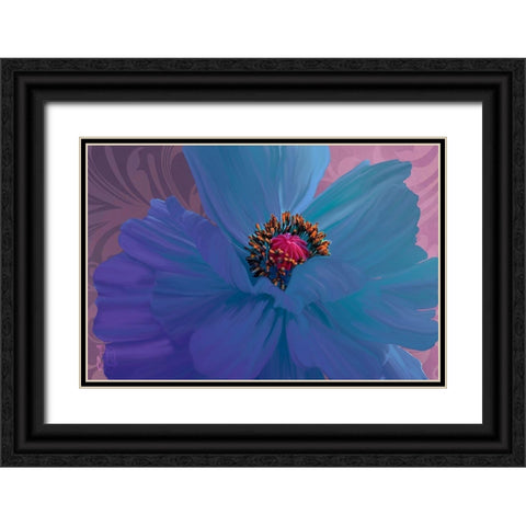 Afterglow Black Ornate Wood Framed Art Print with Double Matting by Lavoie, Tina