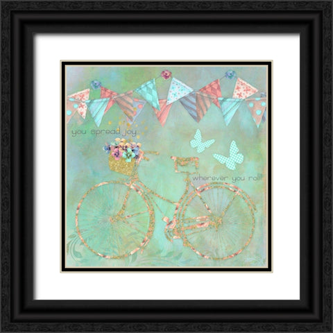 You Spread Joy Black Ornate Wood Framed Art Print with Double Matting by Lavoie, Tina