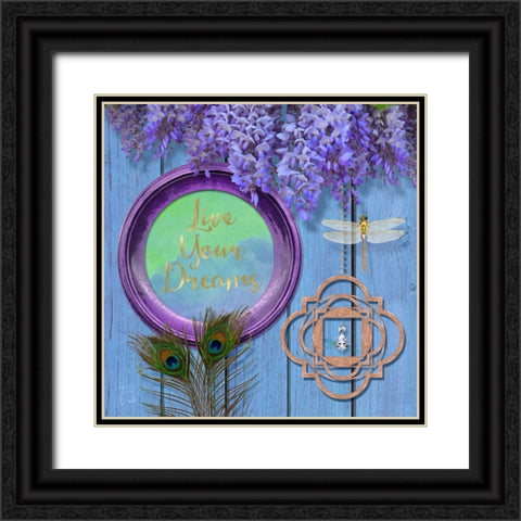 Summer Cottage Black Ornate Wood Framed Art Print with Double Matting by Lavoie, Tina